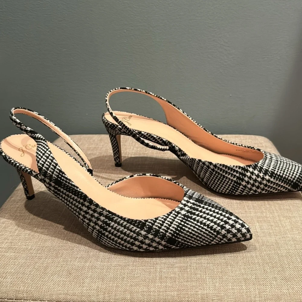 J Crew Collette Pump in Glen Plaid size 11 - Picture 2 of 5